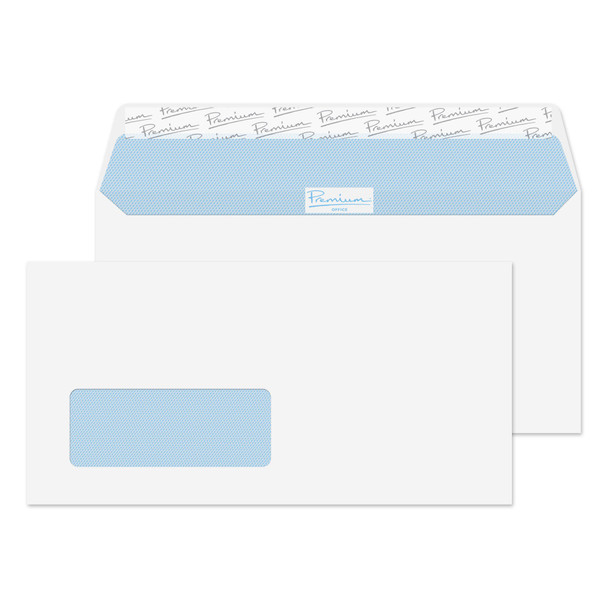 Blake Premium Office Wallet Envelope Dl Peel And Seal Window 120Gsm Ultra White 32216