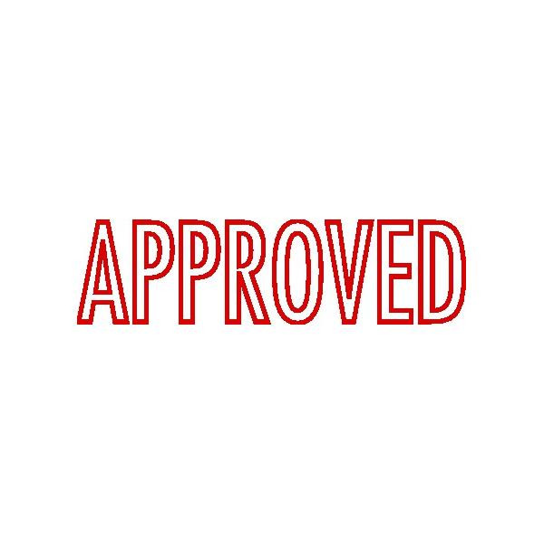 Colop Green Line P20 Self Inking Word Stamp Approved 37X13mm Red Ink C144837APP