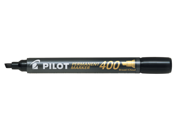 Pilot 400 Permanent Marker Chisel Tip 4Mm Line Black Pack 15 Plus 5 Free 3131910504061