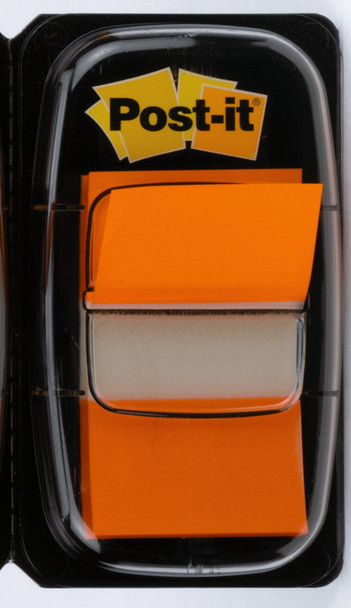 Post-It Index Flags Repositionable 25X43mm 12X50 Tabs Orange Pack 600 7000144932 7000144932