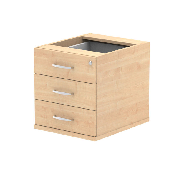 Dynamic Impulse 3 Drawer Fixed Pedestal Maple I001646 I001646