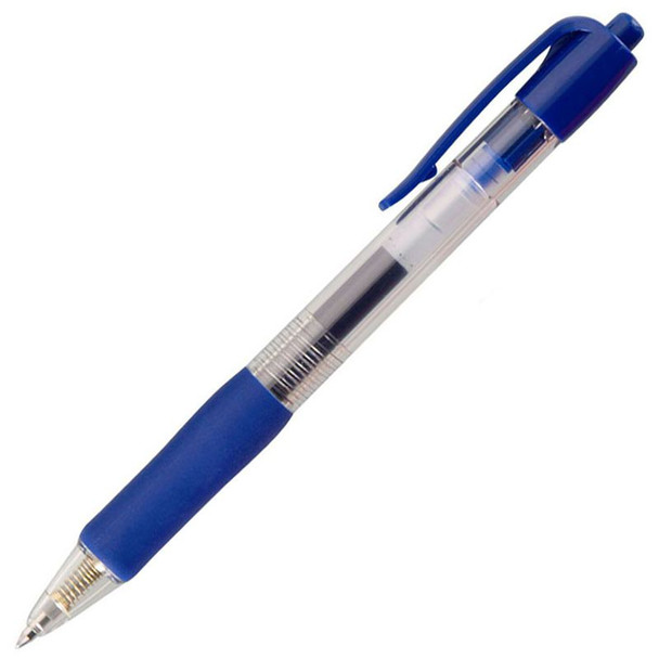 Valuex Retractable Gel Rollerball Pen 0.7Mm Line Blue Pack 10 K3-03