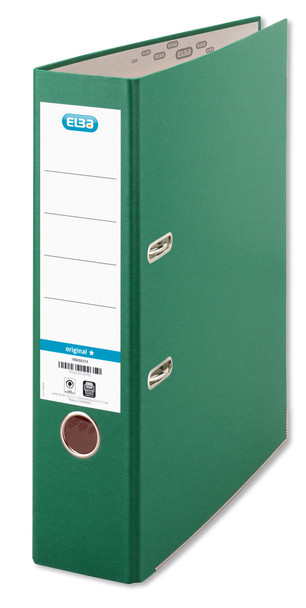 Elba Coloured Board Lever Arch File Paper On Board A4 80Mm Spine Width Green Pac 100202219