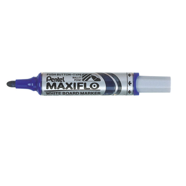 Pentel Whiteboard Marker Bullet Tip 3Mm Line Blue Pack 12 MWL5M-CO