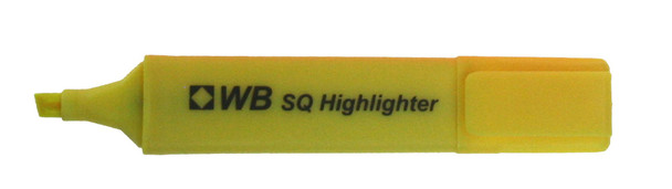 Valuex Flat Barrel Highlighter Pen Chisel Tip 1-5Mm Line Yellow Pack 10 844005