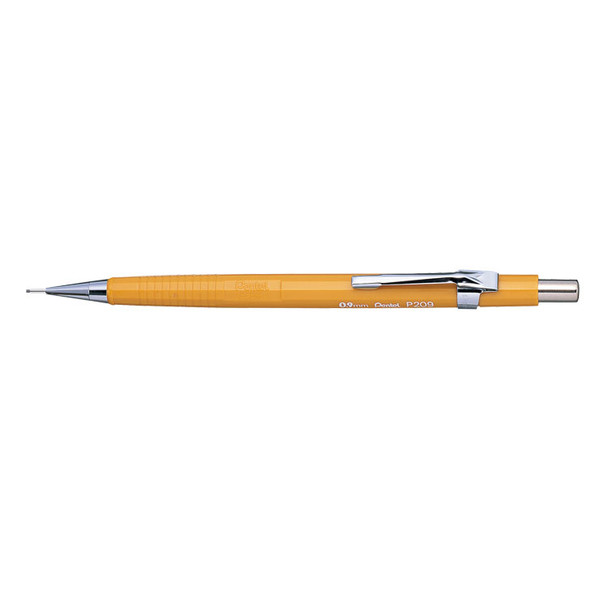 Pentel P209 Mechanical Pencil Hb 0.9Mm Lead Yellow Barrel Pack 12 P209