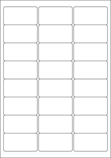 Valuex Multipurpose Label 63.5X33.9Mm 24 Per A4 Sheet White 2400 Labels 15166SM