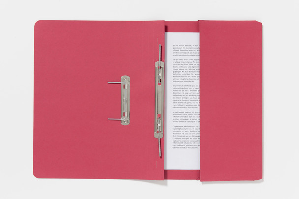 Guildhall Pocket Spiral File Foolscap 285Gsm Red Pack 25 347-REDZ 347-REDZ