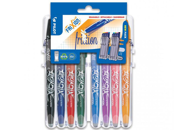 Pilot Set2go Frixion Erasable Gel Rollerball Pen 0.7Mm Tip 0.35Mm Line Black/Blu 3131910551591