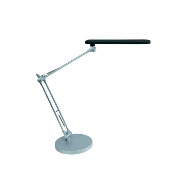 Alba Trek Led Desk Lamp Black And Silver LEDTREK N  LEDTREK N UK