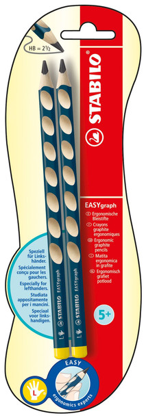 Stabilo Easygraph Hb Pencil Left Handed Pack 2 B-39888-5
