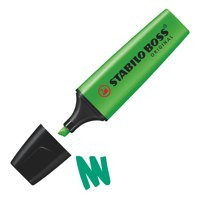 Stabilo Boss Original Highlighter Chisel Tip 2-5Mm Line Green Pack 10 70/33