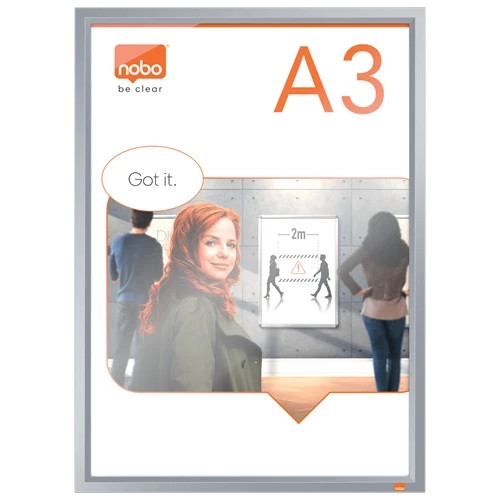 Nobo Impression Pro A3 Poster Frame with Anodised Clip Frame 1915577 1915577