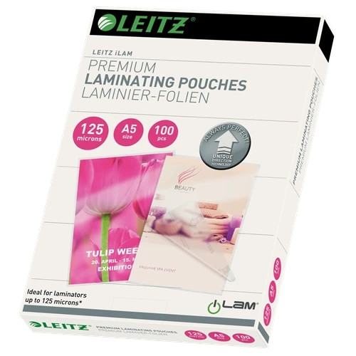Leitz iLAM Premium Laminating Pouches with UDT A5 125 microns 74930000 74930000