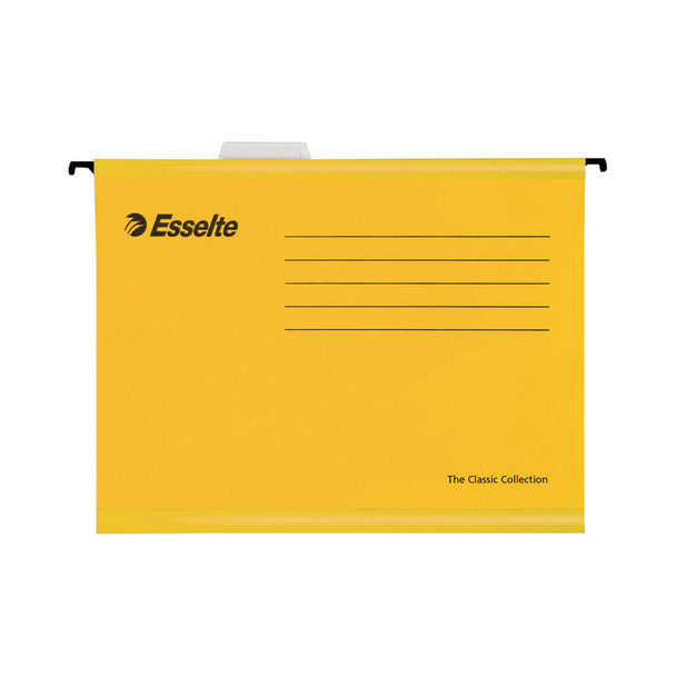 Esselte Classic Reinforced Suspension File Yellow Pack of 25 90335 90335