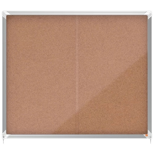 Nobo Premium Plus Cork Lockable Notice Board 15xA4 1915332 1915332