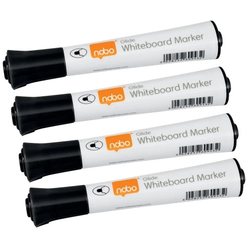 Nobo Glide Whiteboard Pens Bullet Tip 10 Pack 1915264 1915264