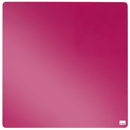 Nobo Mini Magnetic Whiteboard Coloured Tile 360x360mm Pink 1903803 1903803