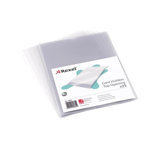 Nyrex A4 Card Holders Clear 25 12081 12081