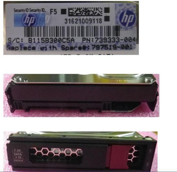 Hewlett Packard Enterprise 797519-001-RFB DRV HD 4TB 6G 7.2K 3.5 SATA LP 797519-001-RFB