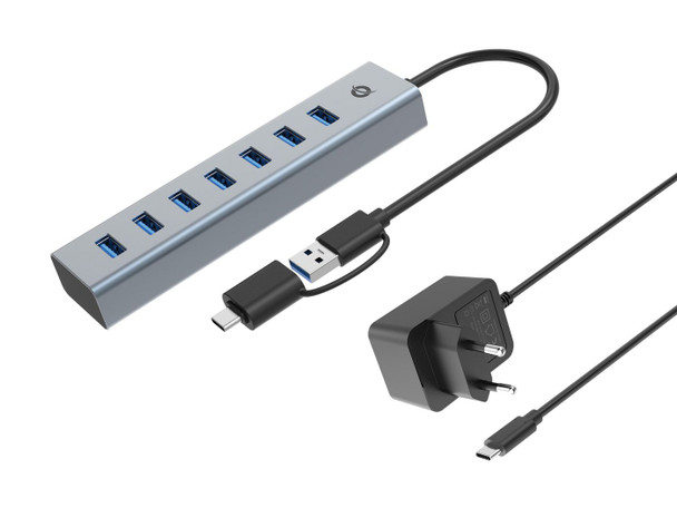 Conceptronic HUBBIES21GP 7-Port Usb 3.0 Hub With Power HUBBIES21GP