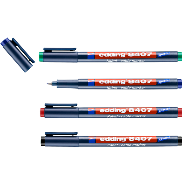 edding 8407/4 s cable marker set Pack of 4 EDD8407-4