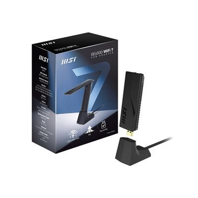 Msi Wireless Usb Network Interface Card - Adapter - Wifi 7 - Be6500 BE6500 WIFI 7 USB ADAPTER