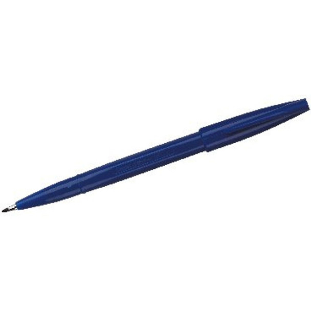 Pentel Sign Pen Fibre Tip Blue Pack of 12 S520-C PES520BU