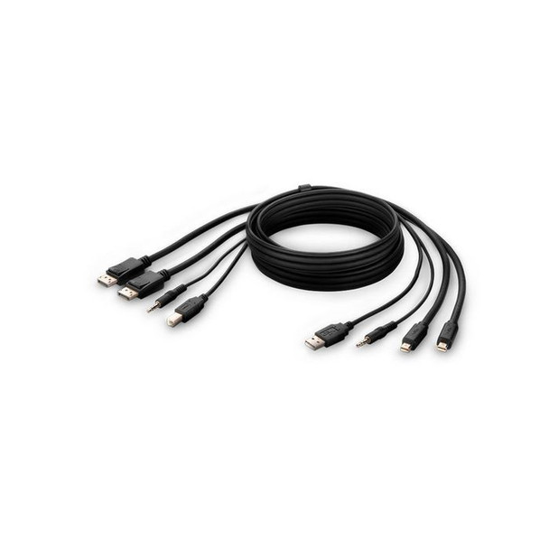 Belkin F1DN2CCBL-MP10T Kvm Cable Black 3 M F1DN2CCBL-MP10T