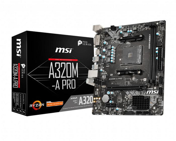 MSI 7C51-001R A320M-A Pro Motherboard Amd 7C51-001R