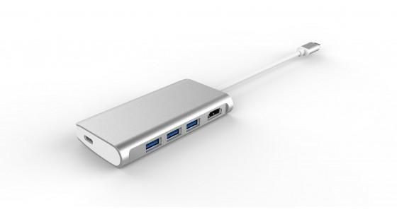 LMP LMP-USBC-VHUB-5P-S USB-C Video Hub 5 Port. HDMI. LMP-USBC-VHUB-5P-S