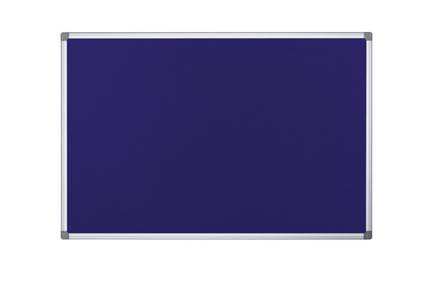 Bi-Office Maya Fire Retardant Blue Felt Noticeboard Aluminium Frame 1200X900mm SA0501170