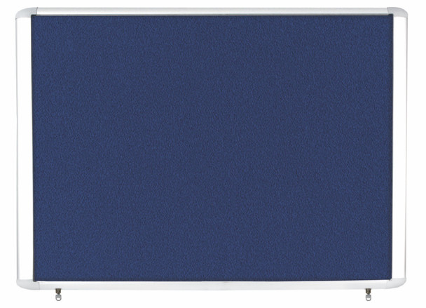 Bi-Office Outdoor Blue Felt Lockable Noticeboard Display Case 8 X A4 978X670mm VT350607760