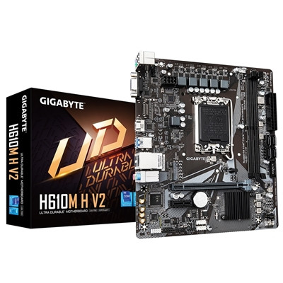Gigabyte H610M H V2 Rev. 1.0 Intel 1700 Socket Motherboard Micro-Atx 2X Ddr5 Slo H610M H V2