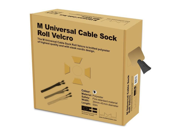 Multibrackets 7350022732858 Uni Cable Sock Roll Velcro Blk 7350022732858
