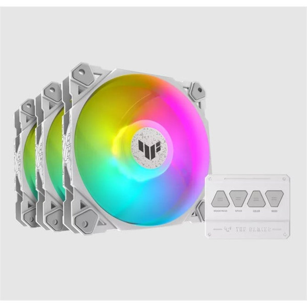 ASUS TUF GAMING TF120 ARGB WHITE EDITION 3IN1 Computer Case Air Cooler 12 Cm 3 P 90RC0152-B0EAY0