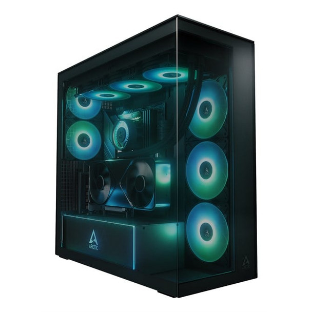 ARCTIC Xtender VG Black Premium E-ATX PC Case with Vertical GPU Mounting ACPCC00016A