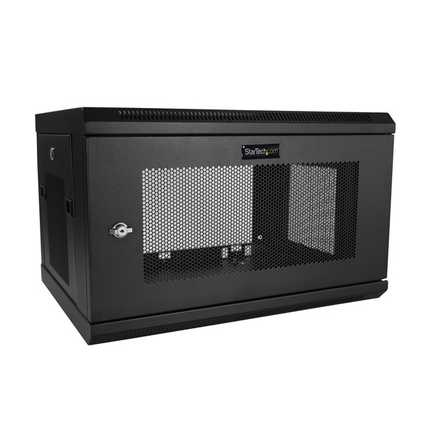 Startech 2 Post 6U 19" Wall Mount Network Cabinet - 15" Deep Locking IT Switch D RK616WALM