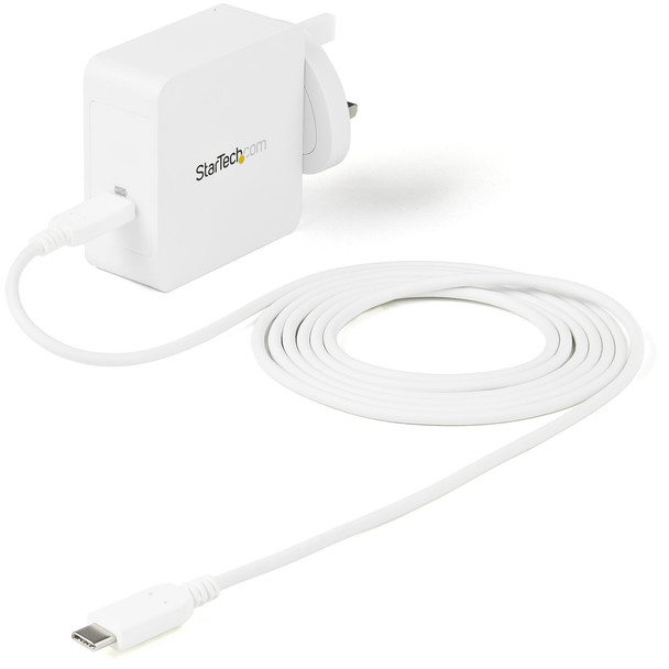 StarTech.com USB C Wall Charger - 60W PD 1m cable - Portable USB Type C Fast Cha WCH1CUK