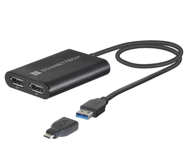 Sonnet USB3-DDP4K Dual 4K 60Hz DisplayPort USB3-DDP4K