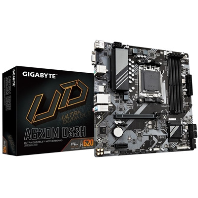 Gigabyte A620M DS3H Ultra Durable Amd Am5 Socket Motherboard Micro-Atx 4X Ddr5 S A620M DS3H