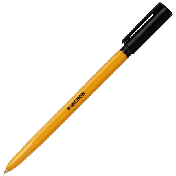 Valuex Micron Ballpoint Pen 0.7Mm Tip And 0.3Mm Line Black Pack 50 700101