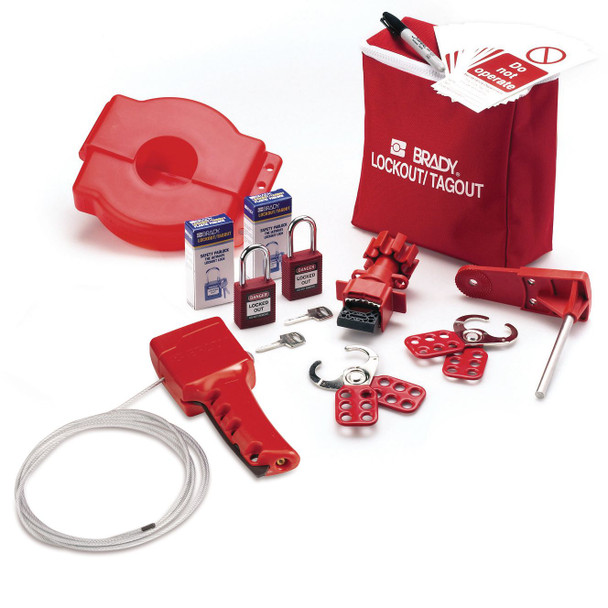 Brady SMALL ADJUSTABLE LOCKOUT KIT PT SMALL ADJUSTABLE LOCKOUT KIT SMALL ADJUSTABLE LOCKOUT KIT (PT)