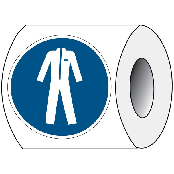 Brady PIC M010-DIA 100-PE-ROLL/1 ISO Safety Sign - Wear PIC M010-DIA 100-PE-ROLL/1