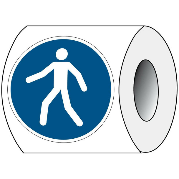 Brady PIC M024-DIA 100-PE-ROLL/1 ISO Safety Sign - Use this PIC M024-DIA 100-PE-ROLL/1