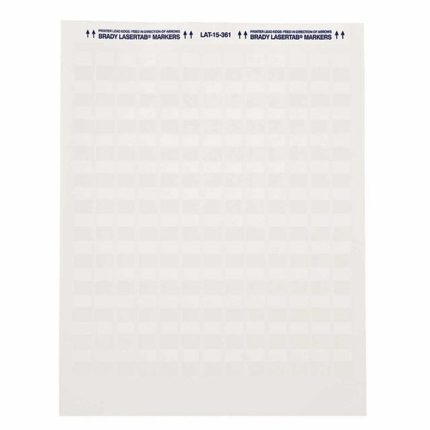 Brady LAT-17-361-2.5 LaserTab Laser Printable LAT-17-361-2.5