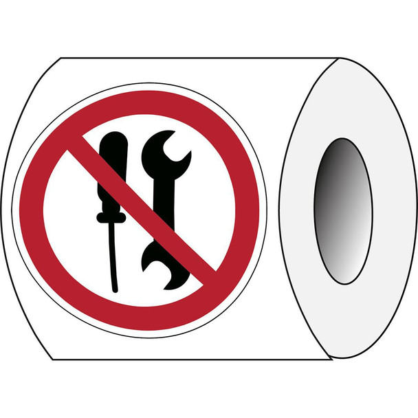 Brady P/P069/NT/PE-DIA100-250 ISO Safety Sign - Not to be P/P069/NT/PE-DIA100-250