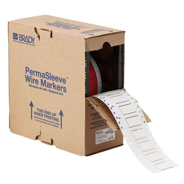 Brady HX-500-150-WT-2 PermaSleeve Wire Marking HX-500-150-WT-2