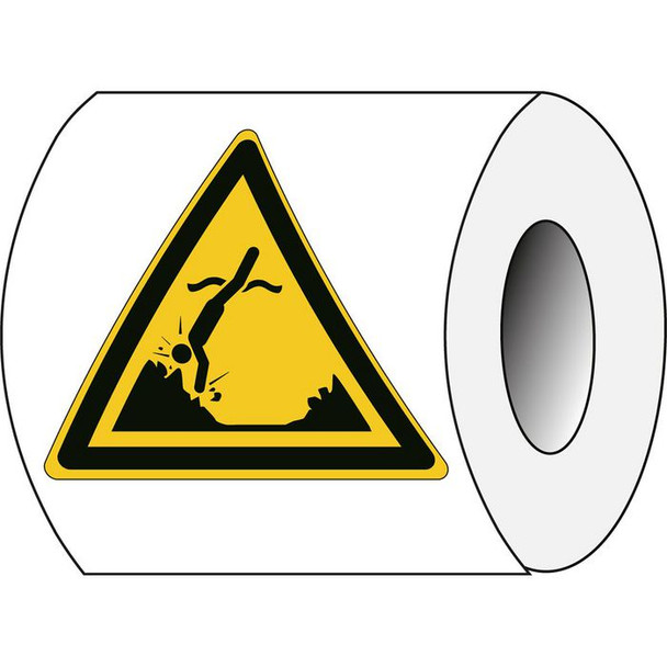 Brady W/W049/NT/PE-TRI100-250 ISO Safety Sign - Warning W/W049/NT/PE-TRI100-250