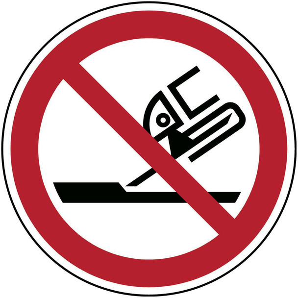 Brady PIC P032-DIA 315-PP-CRD/1 ISO Safety Sign - Do not use PIC P032-DIA 315-PP-CRD/1